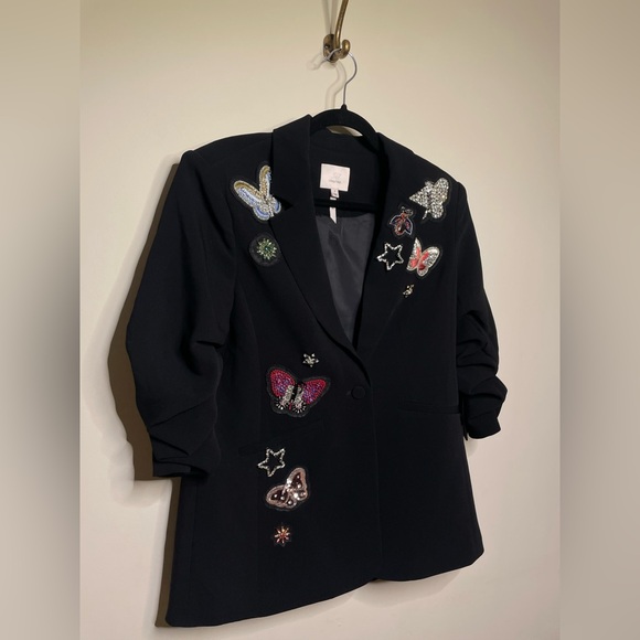 Cinq a Sept Kylie Butterfly Embellished Blazer - Picture 8 of 12